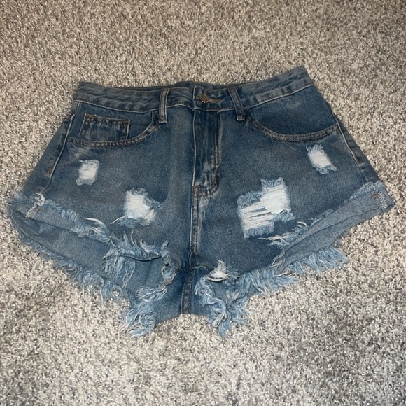 High wasted denim shorts - Picture 1 of 2